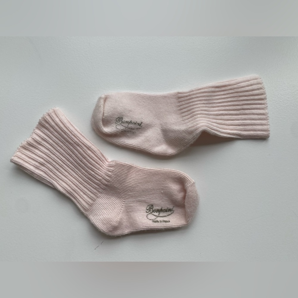 BONPOINT Light Pink Socks - Size 12M